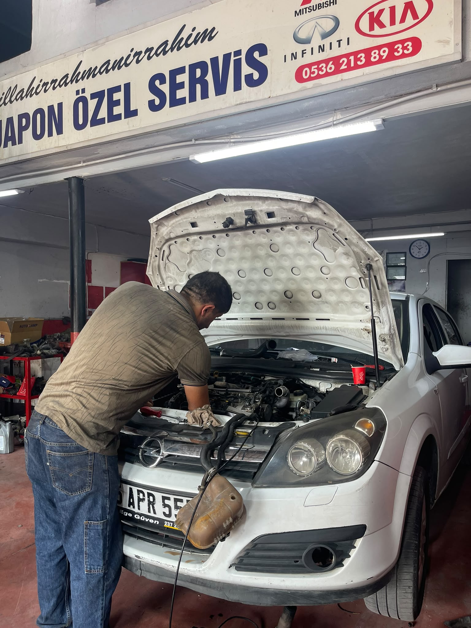 Opel Astra servis çıkışı
